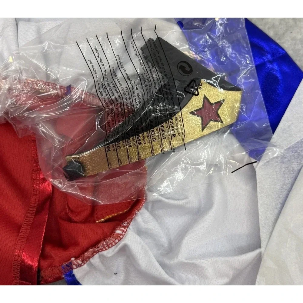 Wonder Woman Dog Costume Large DC Comics Rubies Superhero Dress Headpiece New